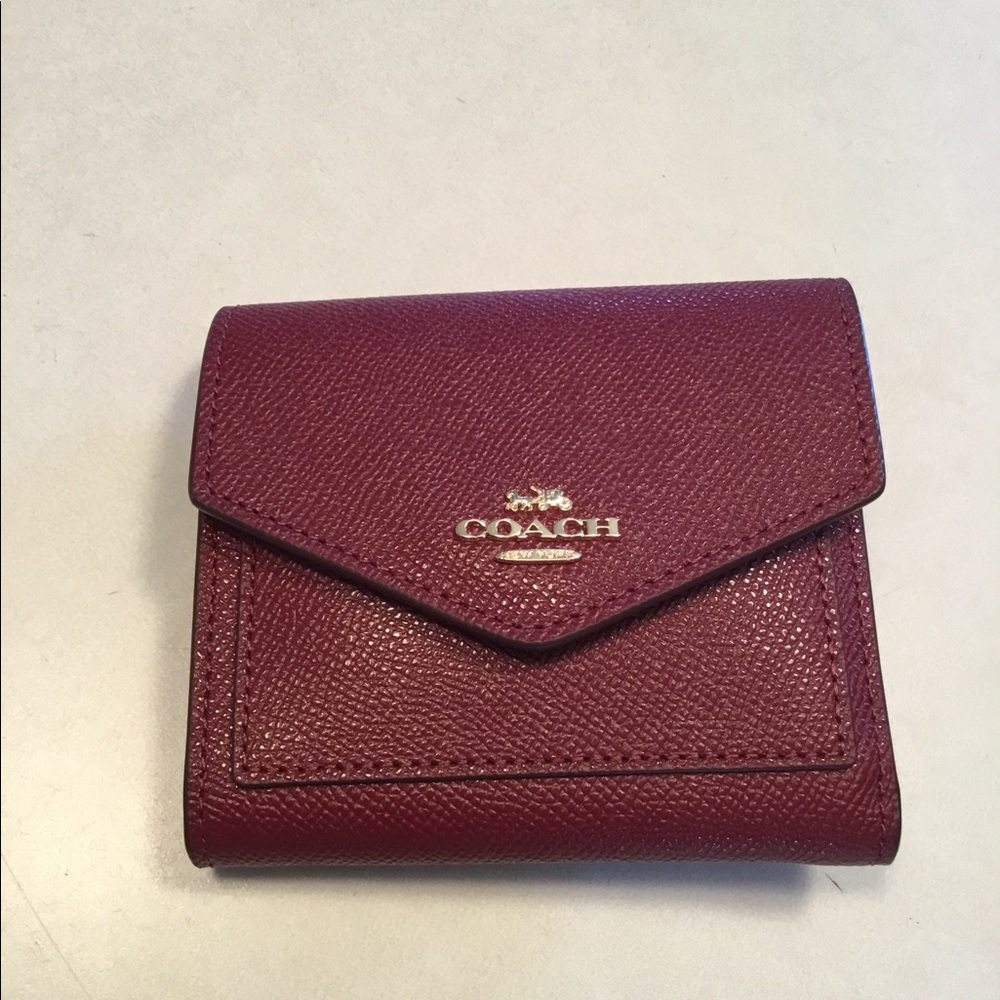Coach Mini Trifold Red Wallet